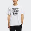 adidas Спортивная футболка с принтом Neo Alphabet, мужские топы, белая HC3830
