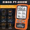 ZIBOO FT-2000W Тестер солнечных панелей, MPPT-метр, Напряжение холостого хода и Ток короткого замыкания, с подсветкой и фиксацией данных, FT-1000W.