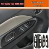 Car Interior Sticker Gear Box Protective Film For Toyota Vios 2008-2013 Car Gear Panel Sticker Carbon Fiber Black