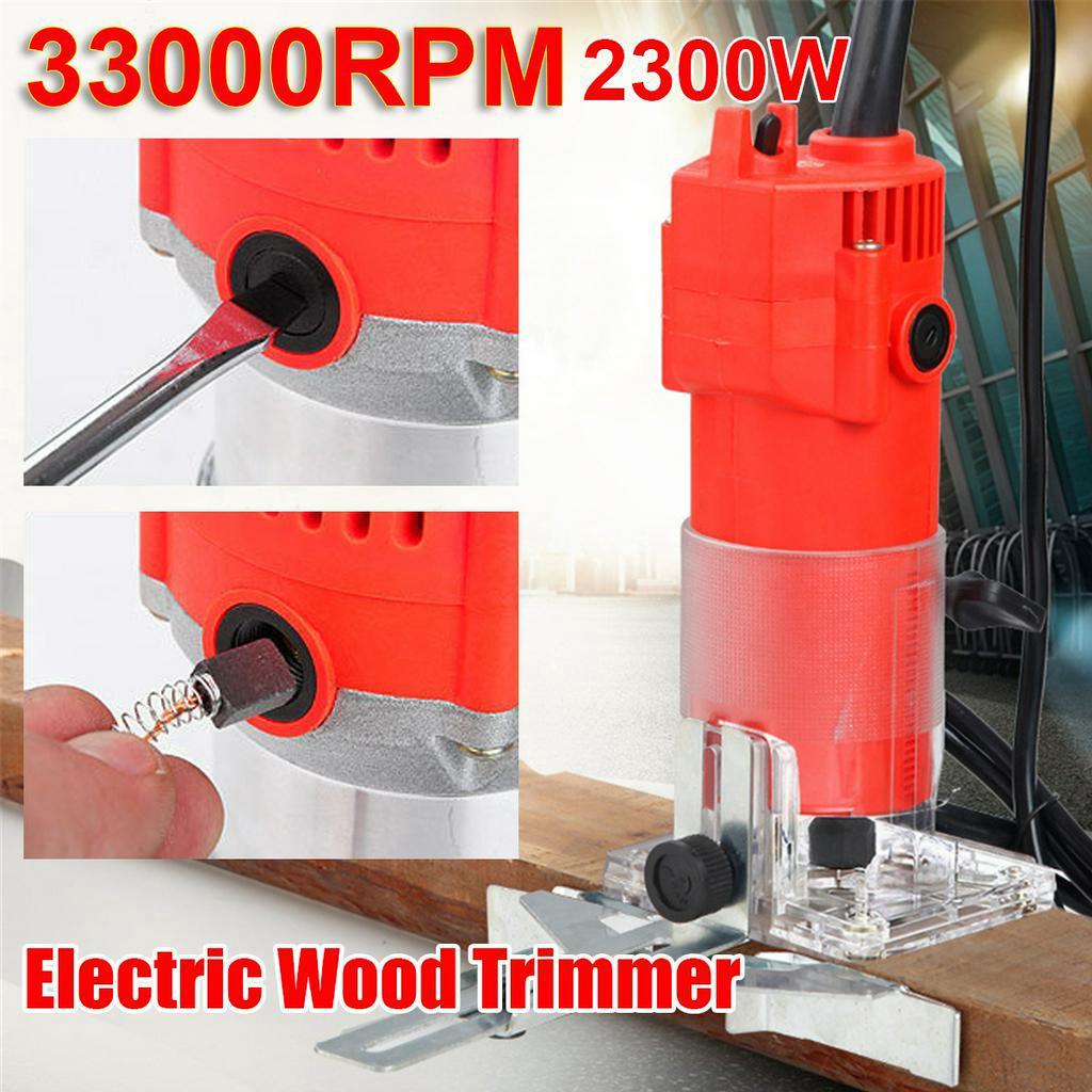 1200 Вт 35000 об/мин Деревообрабатывающий электрический триммер Дерево фрезерование Гравировка Пазование Обрезная машина Ручная резьба по дереву Фрезер по дереву
