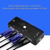 Надежный 4-портовый USB 2.0 KVM-переключатель Plug and Play USB 2.0 VGA Ручной переключатель Коробка Порт VGA Видео-адаптер для совместного использования ПК