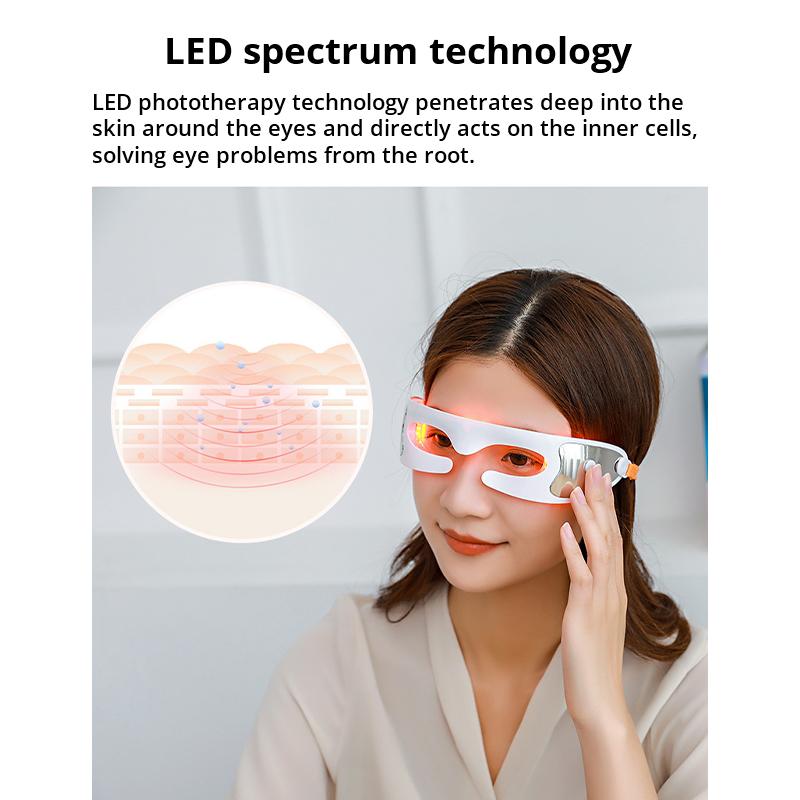 Red Light Frequency Eye Massager Vibration Massager To Relax Fatigue, Relieve Eyes Massage Eye Mask