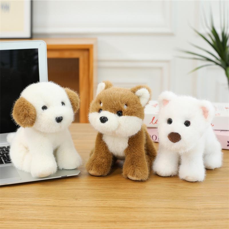Pocket West Highland Puppy Doll Cute Plush Doll Labrador Soothing Doll Toy