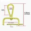 2 Pieces Snap Hook Swivel Clasp Backpack Buckle Detachable Trendy DIY Portable Bag Making Lobster