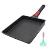 RANXINGST Tamagoyaki Frying Pan IH Person Tamagoyaki Dishwasher Safe Medium Heat Cooking Removable Handle PFOA PFOS Free Black 1-3 Non-Stick (2123cm)