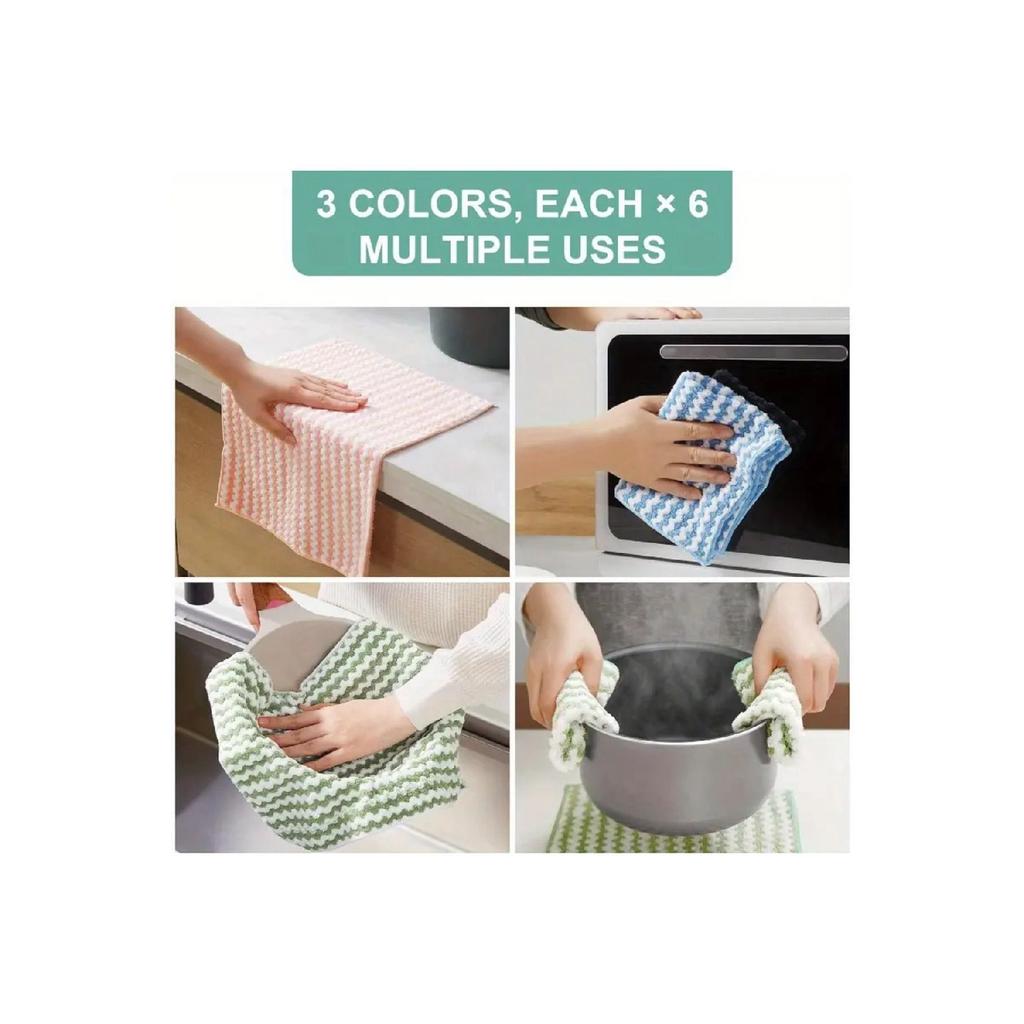 1 шт. Салфетка из микрофибры, размер 28x30, впитывающая влагу, мягкая, текстурированная, устойчивая к пятнам и запахам, многофункциональная салфетка для уборки