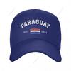 Unisex Baseball Cap Paraguay EST Independence Day Wild Sun Shade Peaked Adjustable Outdoor Caps for Unisex Women
