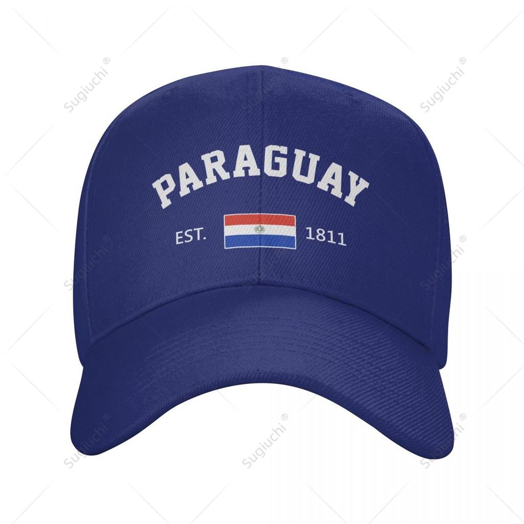 Unisex Baseball Cap Paraguay EST Independence Day Wild Sun Shade Peaked Adjustable Outdoor Caps for Unisex Women