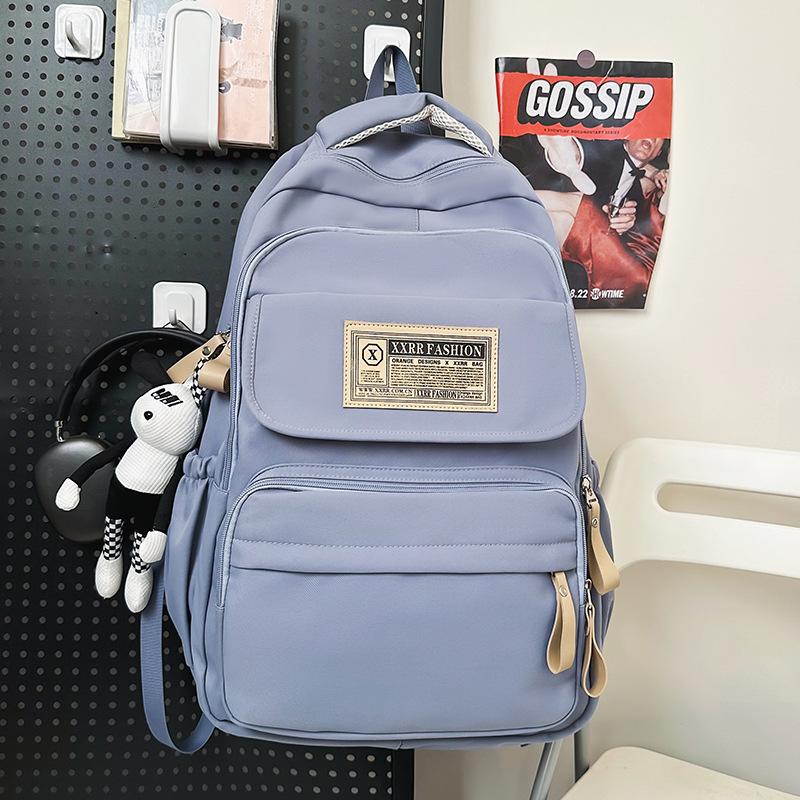 Школьные рюкзаки Студенты колледжа Девушки Старшеклассники Рюкзак большой вместимости Бордовый Рюкзаки для учеников средней школы