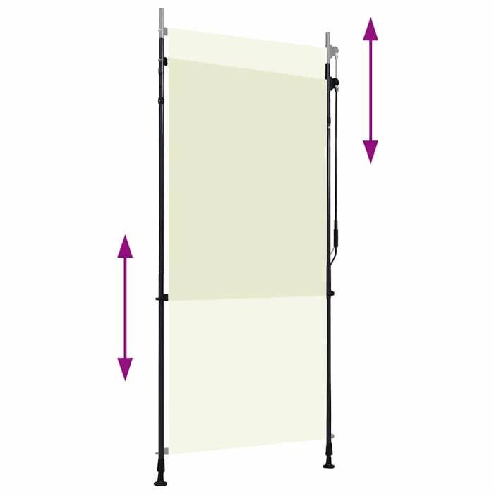 VidaXL Outdoor Roller Blind Balcony Shade Garden Veranda Pergola Terrace UV and Heat Resistant 100x270 Cm 145939