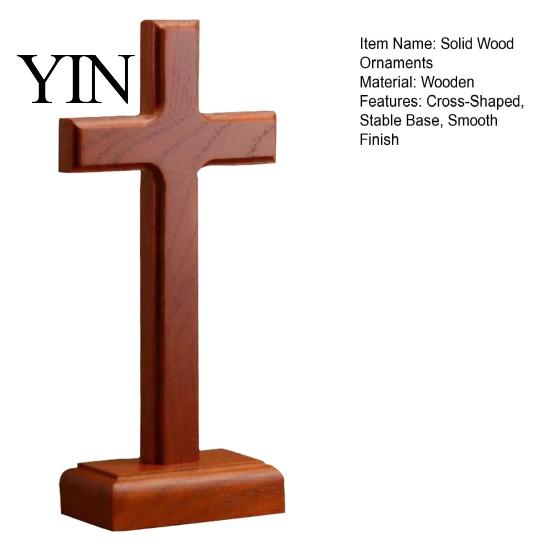 Wooden Standing Christian Gifts Solid Wood Stand Tabletop Ornament, Gifts, Catholic Religious Craft Faith Decor for Home Prayer Room Desktop