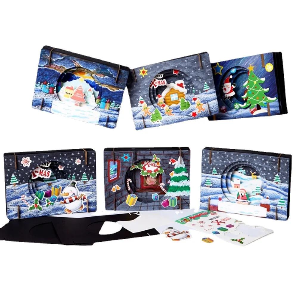 Детские игрушки для творчества своими руками на рождественскую тематику, детские поделки своими руками, игрушки для рисования, наборы для рисования, развивающие игрушки для детей, рождественские подарки