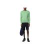Polo Ralph Lauren однотонный вышитый логотип, вязаный косами свитер с круглым вырезом, мужской свитер, зеленый 710775885-052