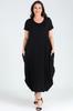 Женское платье большого размера Платье Jumbo с короткими рукавами