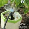 50pcs Watering system automatic watering device Rotating Garden Sprinkler With Emitters-360 Degree Efficient Irrigation System