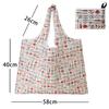 Складная сумка для покупок, многоразовая дорожная сумка для продуктов, экологичная сумка на одно плечо для путешествий, сумка с принтом мультяшного кактуса
