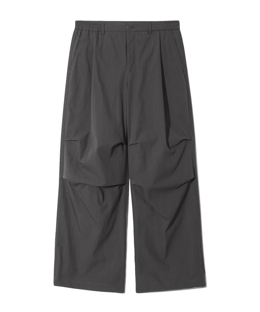 BASEMOMENT Cn Wide Parachute Pants Charcoal