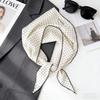 Polka Dot Triangle Scarf Silk Scarf Women's Spring Summer Fashionable Versatile Thin Neck Scarf High Sense Travel Tied Hair Headscarf