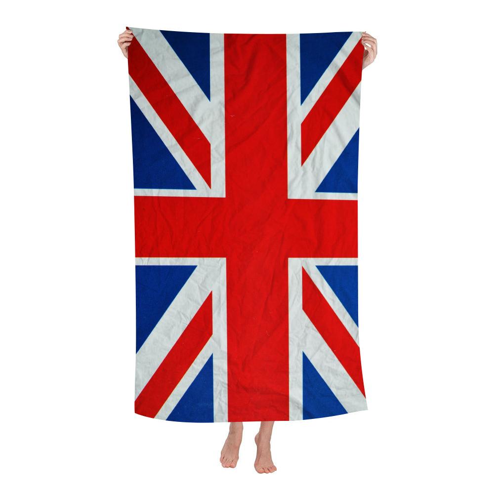 UK England Flag Big Microfiber Beach Towels Quick Dry Towel Sand Beach Towels Pool Towel for Travel Swim Pool Yoga