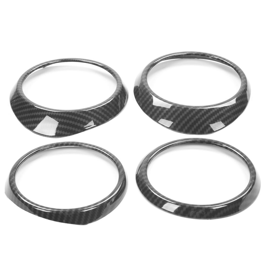 Central Control Air Outlet Trim Rings Carbon Fiber Style Decoration Fit for Tacoma 20162020