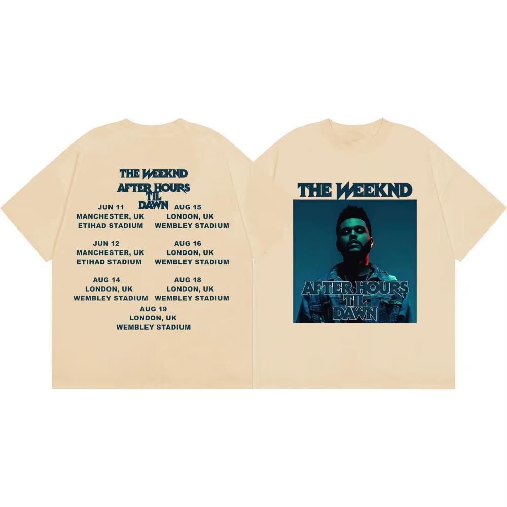The Weeknd After Hours Til Dawn Tour 2026 Graphic T Shirt Hip Hop Vintage Short Sleeve Tshirts Unisex Unisex Casual Fashion Tshirt