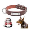 Dog Collar Adjustable Breathable Durable Comfortable Pet Collar Anti Lost Dog Tag Dog PU Neck Cover