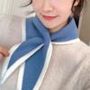 Triangle Cross Scarves Windproof False Collar Sweet Cross Neckerchief  Girl