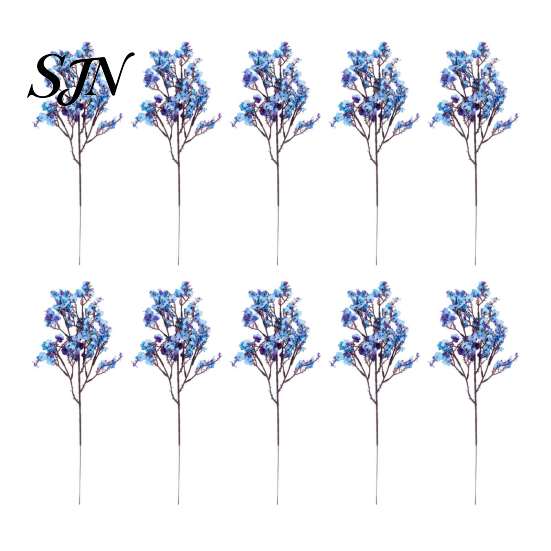 Long Lasting Floral Displays 10Pcs Babys Breath Artificial Flowers, Real Touch Fake Silk Flowers No Maintenance Flower Bouquets for Home Indoor