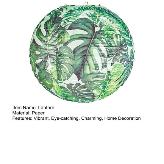 Тропический бумажный фонарь из пальмовых листьев в китайском стиле, подвесной фонарь, украшение для гавайской тематики, товары для вечеринки в стиле Луау, свадебный декор для дома