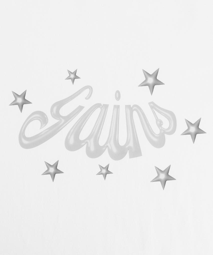 GAINSBORO 3D Star Logo T-Shirt_White/Silver