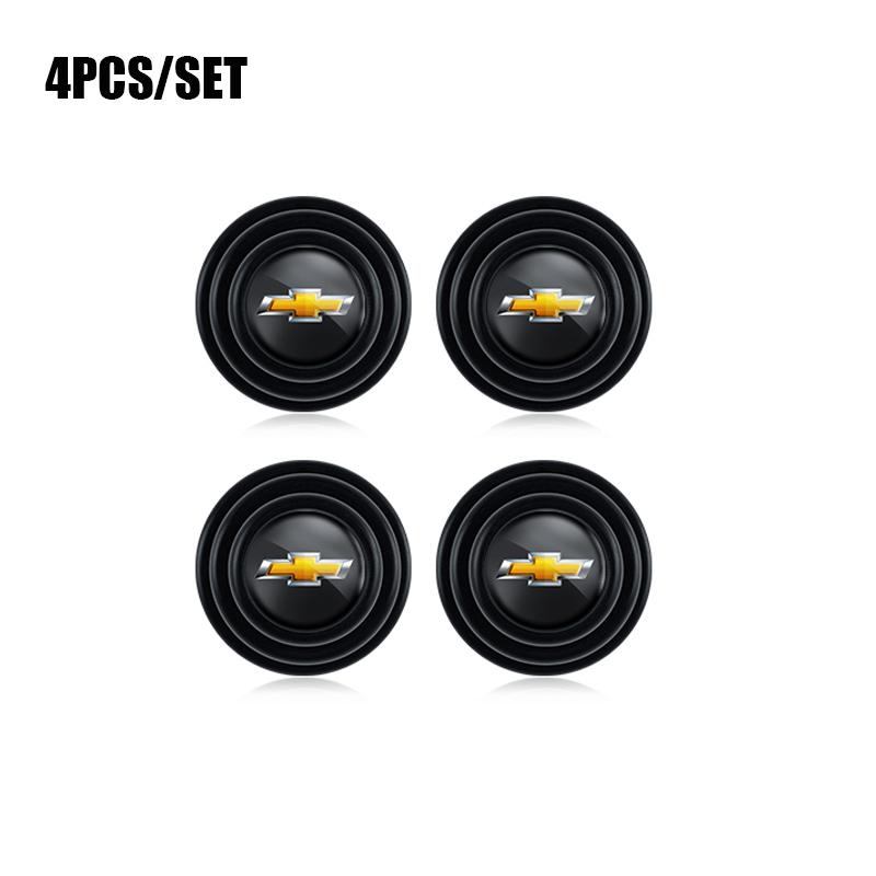 HIL4 Car Door Shock Absorber Gasket Anti-collision Silicone Sticker For Chevrolet Corvette Bolt Cruze Trax SS Spark Captiva Onix Spin