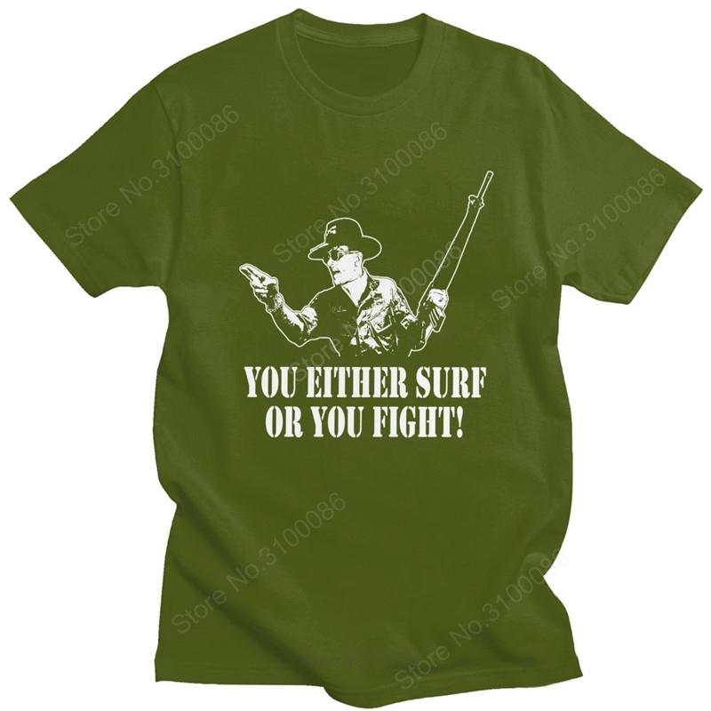 Fashion Apocalypse Now Tshirt Unisex Short Sleeved Summer Charlie Dont Surf Tee Tops Crew Neck Slim Fit Cotton T shirt Merchandise