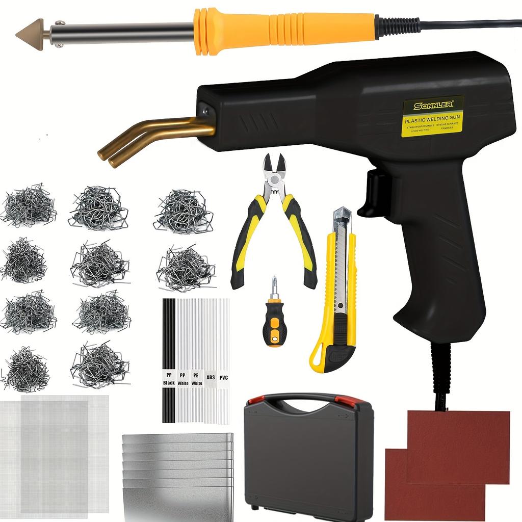 Машина для ремонта бампера автомобиля Сварочный пистолет для ремонта пластикового бампера Сварочный гвоздь Сварочный пруток Машина для сварки пластика Термоплавкий аппарат