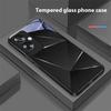 Геометрическая призма для Oppo A79 5G 58 78 74 60 4G Reno 11F Realme GT 6 11 Note 50 10 C55 X2 Закаленное стекло Черный чехол для телефона