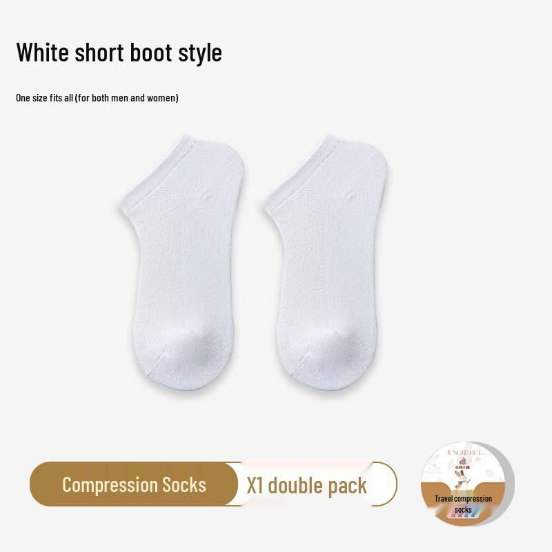 Одноразовые компрессионные носки унисекс - средней длины, влагоотводящие, идеально подходят для деловых поездок и путешествий