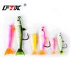 FTK Fish Type Lead Head Soft Fish 5.5cm10g 7.5cm25g 11cm 45G Road Sub-bait Crank Hook Artificial Soft Fish Bionic Bait