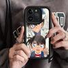 Детектив Конан МУЛЬТФИЛЬМ Для IPhone 17 Pro Max 16 15 14 13 12 11 Plus Черный Мягкий Чехол для Телефона