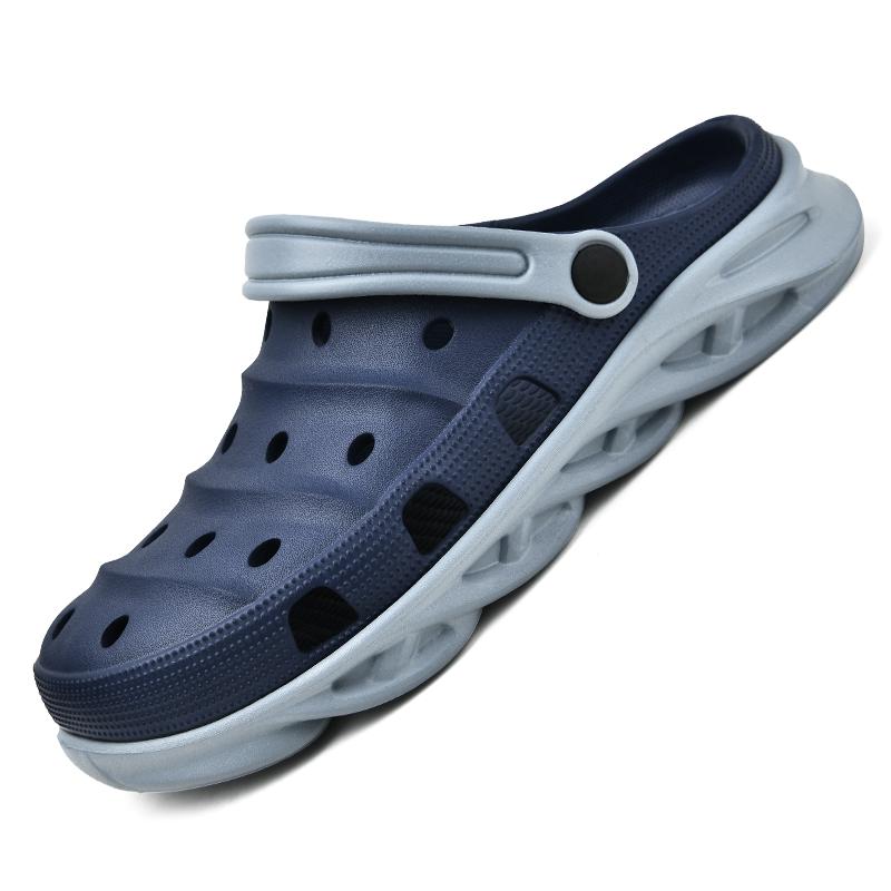 Модная дышащая износостойкая легкая мужская садовая обувь, сандалии, мужские тапочки