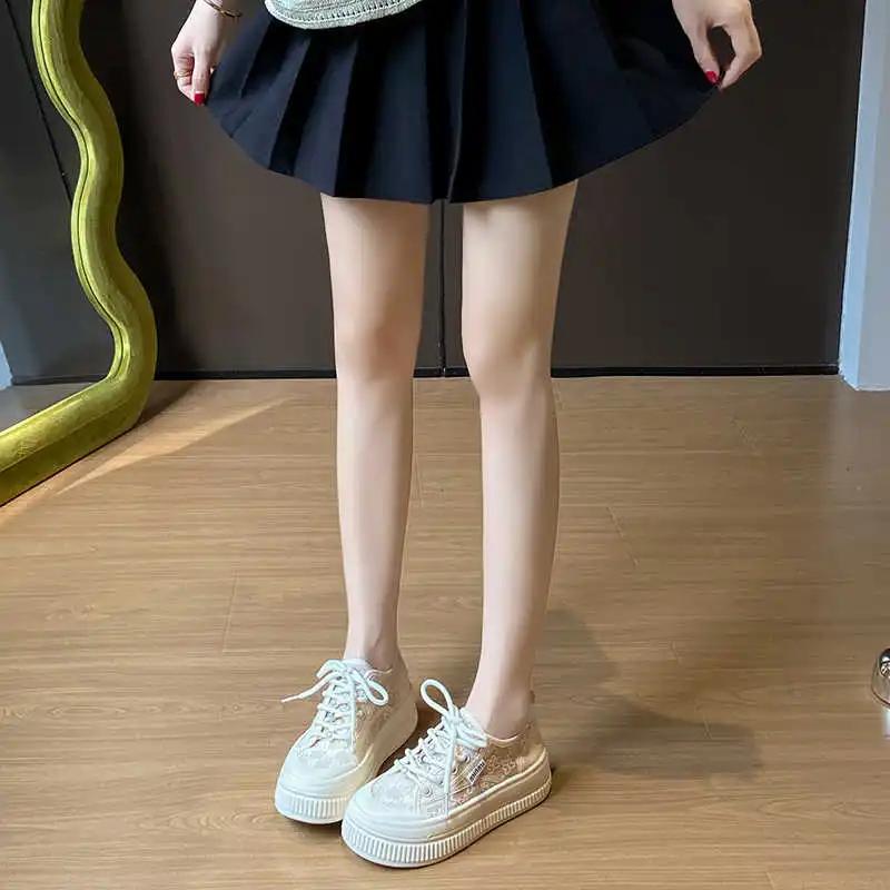 Fashion With Holes Spring Luxury Woman Boot Woman High Sneakers Shoes Boot For Sport Sneekers Retro Teni Design Novelty Deporte