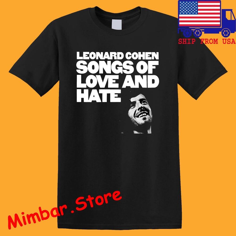 Leonard Cohen Songs Of Love And Hate Men's Black Size S-5XL
