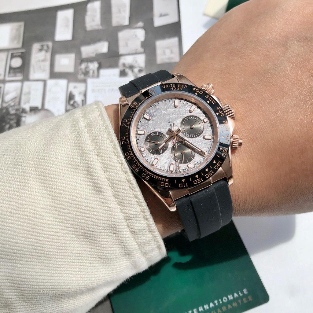 Мужские автоматические многофункциональные часы Laojia Ice Blue Panda Daytona