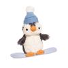 Penguin Scarf Hat Plush Toy Cartoon Stuffed Doll Animal Bedroom Decoration Gift