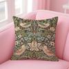 Art WWilliam Morris Cushion Cover Pillow Case Soft Skin Friendly Fabric Comfort  Concealed Zipper
