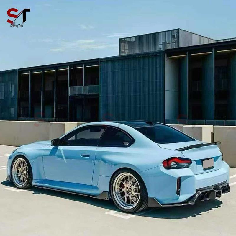 Carbon Fiber Body Kit: 2023+ BMW M2 G87 AD Style Front Lip, Rear Diffuser, Side Skirts