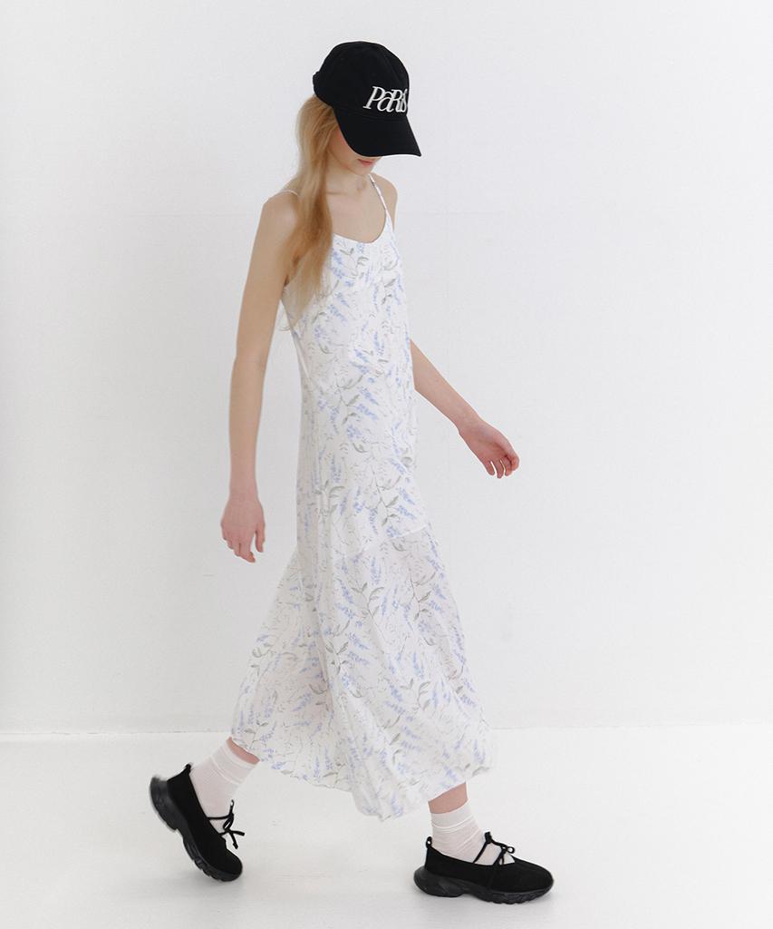 Laminez Lavender Garden Slip Dress - Ivory