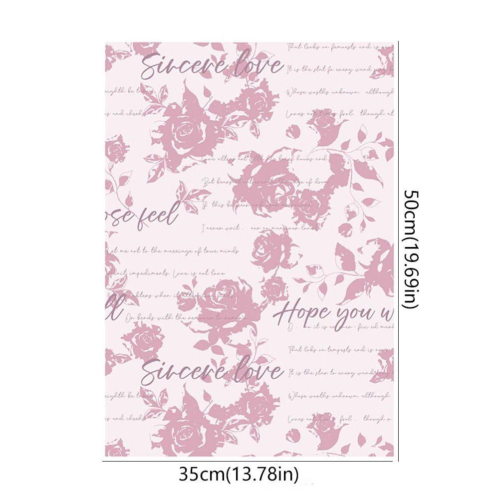 10pcs Antique Bouquet Wrapping Paper Romantic Gift Packaging Paper Mother's Day