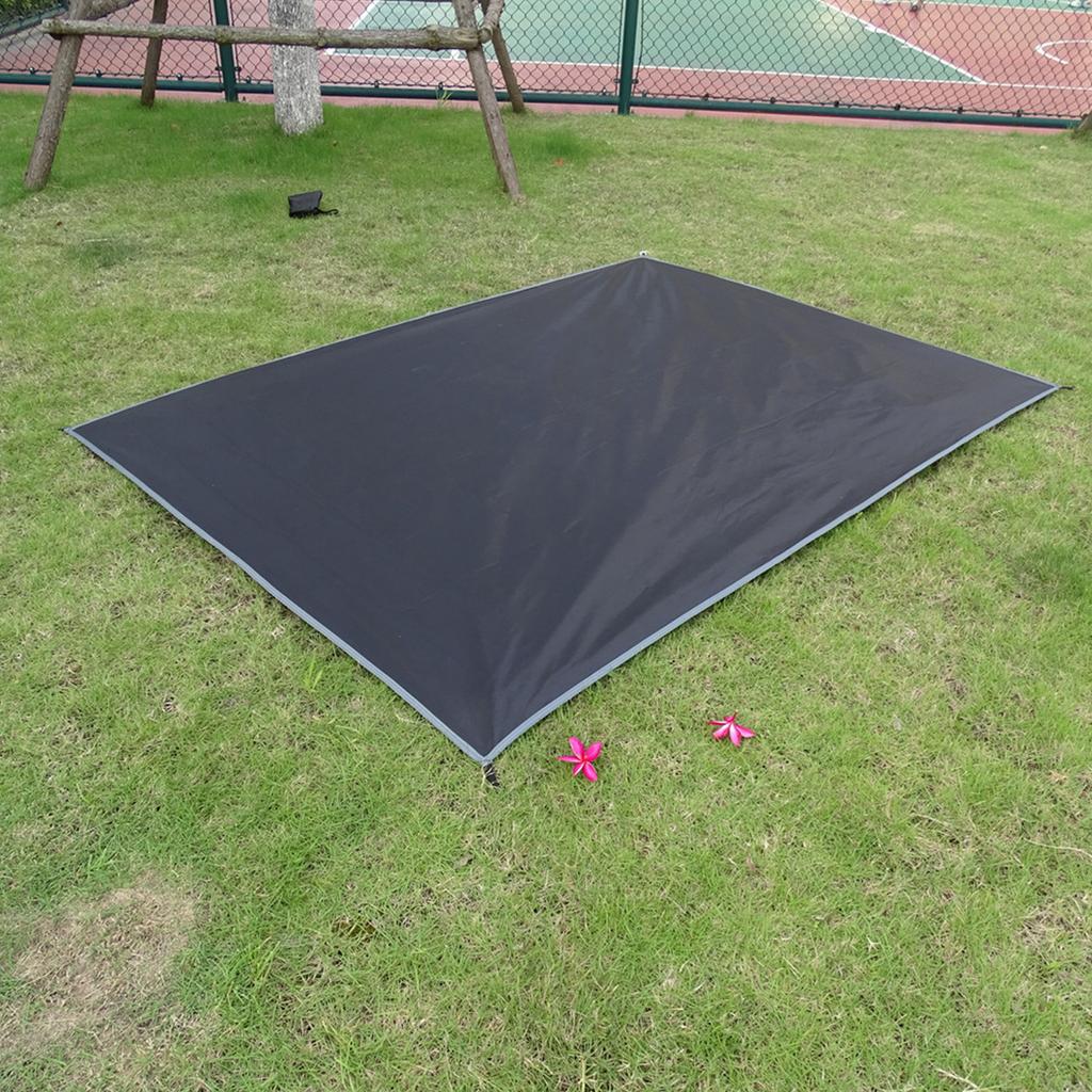 Picnic Blanket Pocket Waterproof Sandproof Ground Sheet with Pegs Lightweight Foldable Beach Mat for Outdoor Camping