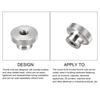 METALLIXITY Knurled Thumb Nuts, M6 X 20 X 12 Mm, 2 Pieces, 304 Stainless Steel, Round Bar Manual Adjustment Nuts for Home Building Hardware Fasteners