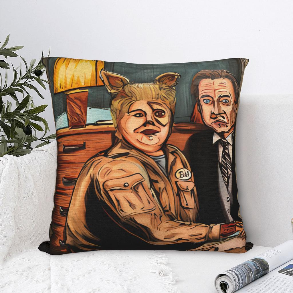 Pillow Case Spaceballs Movie Square Pillow Cover For Sofa Home Decoration Retro Trendy Pillowcases