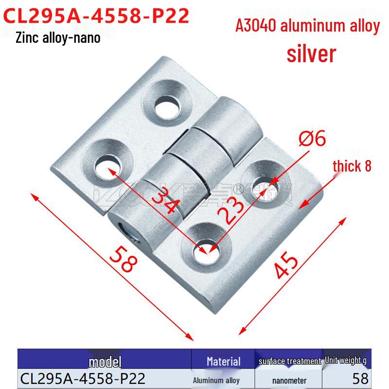 Сверхпрочные петли из цинкового сплава для дверей из алюминиевого профиля (2020/3030/3040/4040)